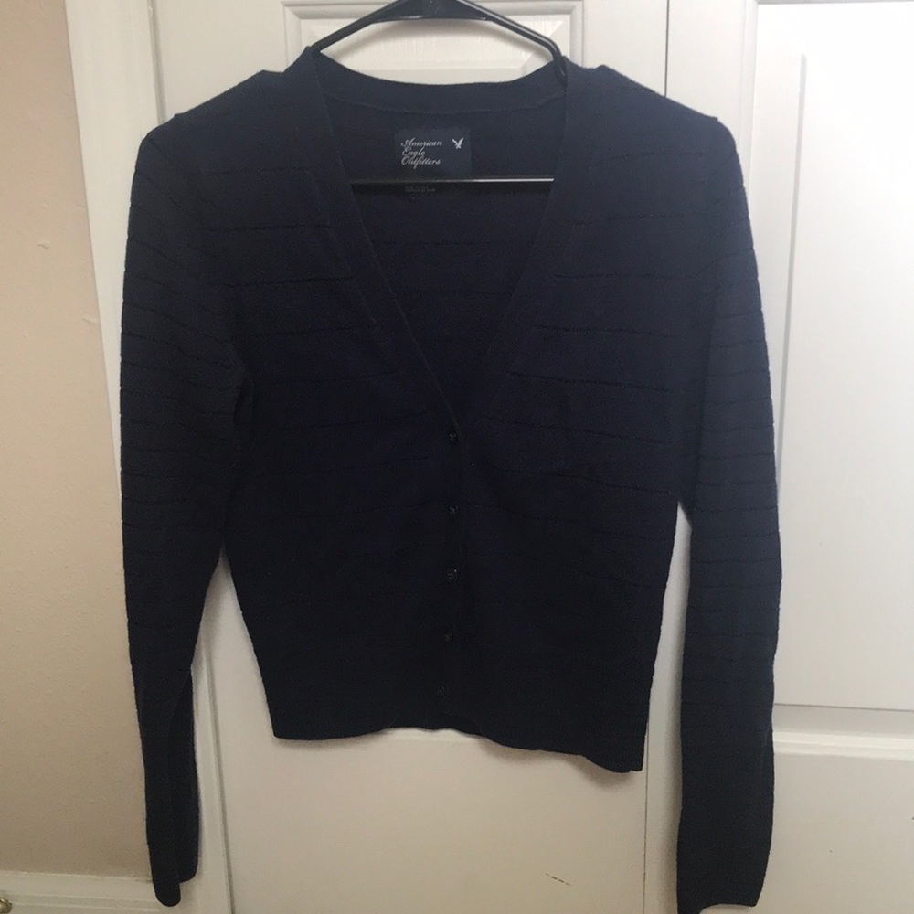 American Eagle Navy Blue Cardigan